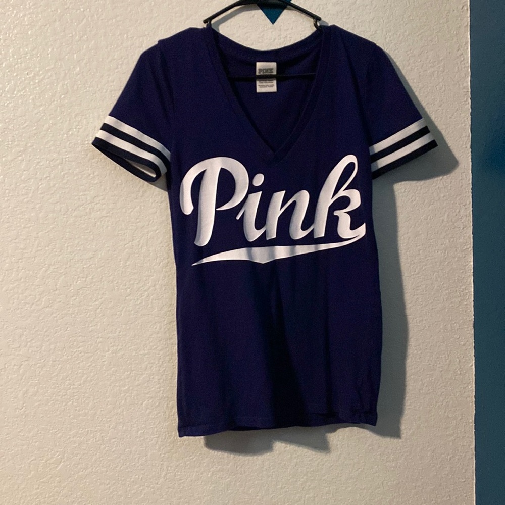 Medium shirt from pink thats dark blue